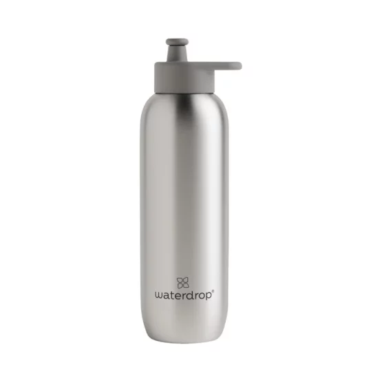 Waterdrop Sports Bottle, Silver / 0.6l