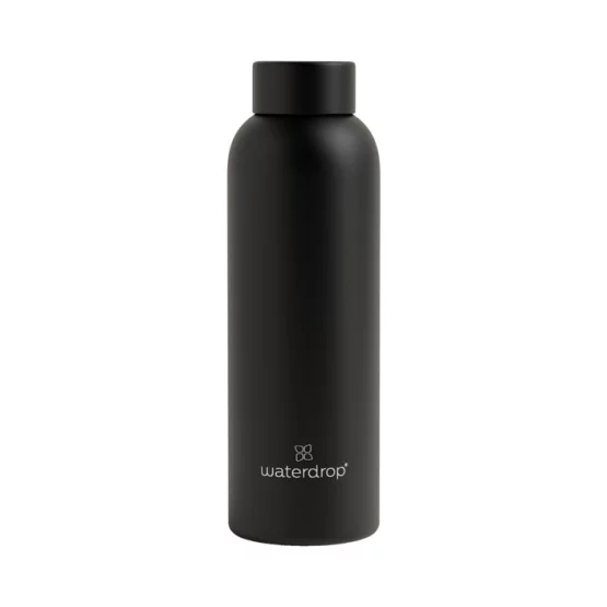 Waterdrop Steel Bottle Black Matt / 0.6l